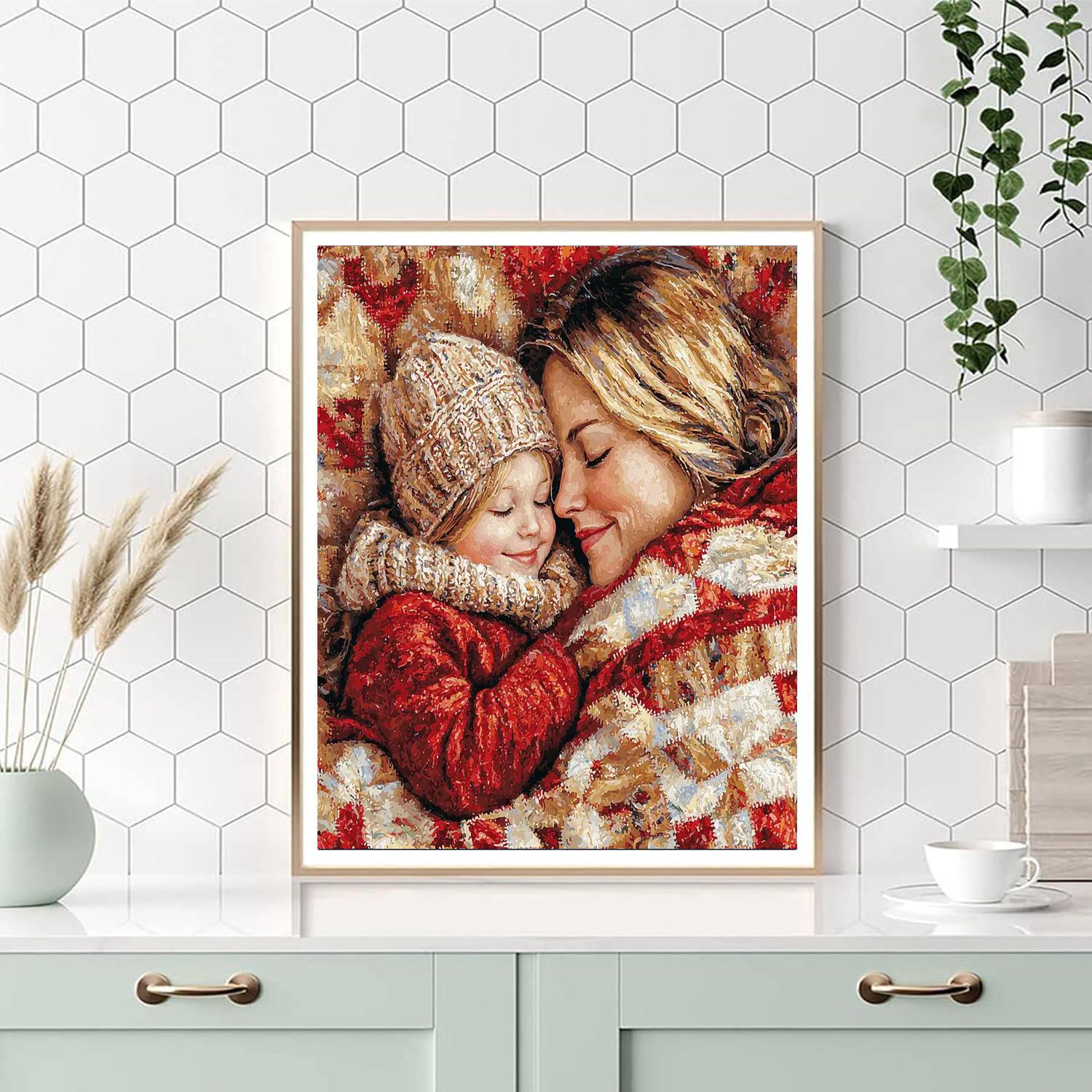 Mother's Cozy Quilt DIY Paint By Numbers