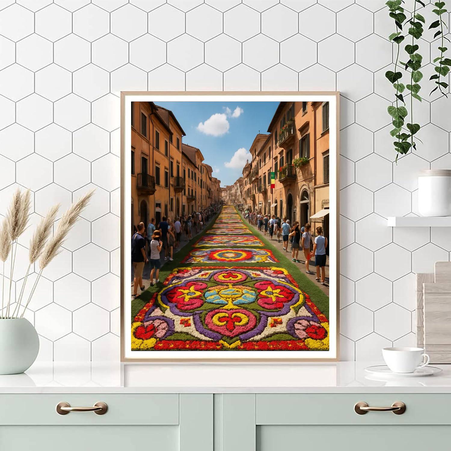 Flower Festival - Genzano Di Roma - Italy Paint By Numbers Art