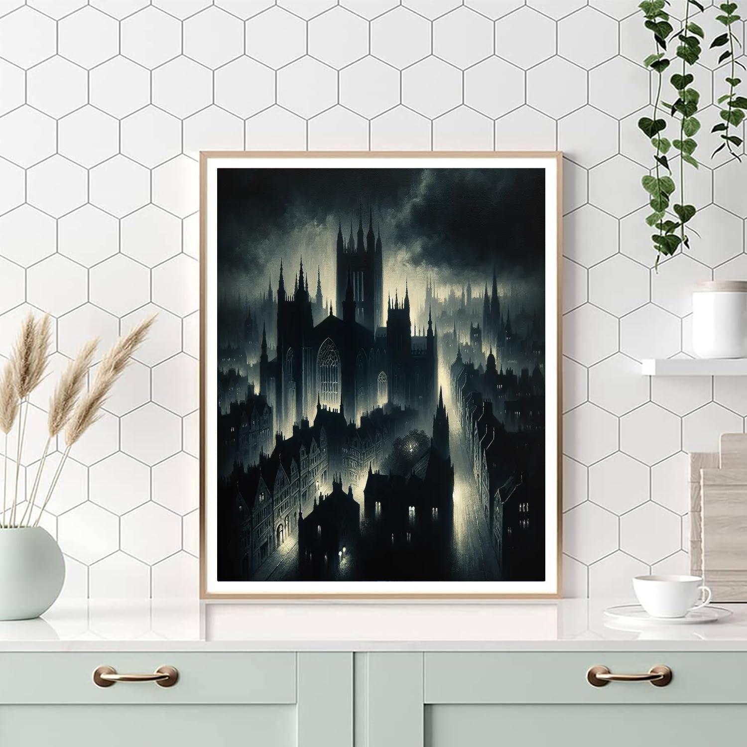 Gothic Urban Mystery Paint By Numbers Art