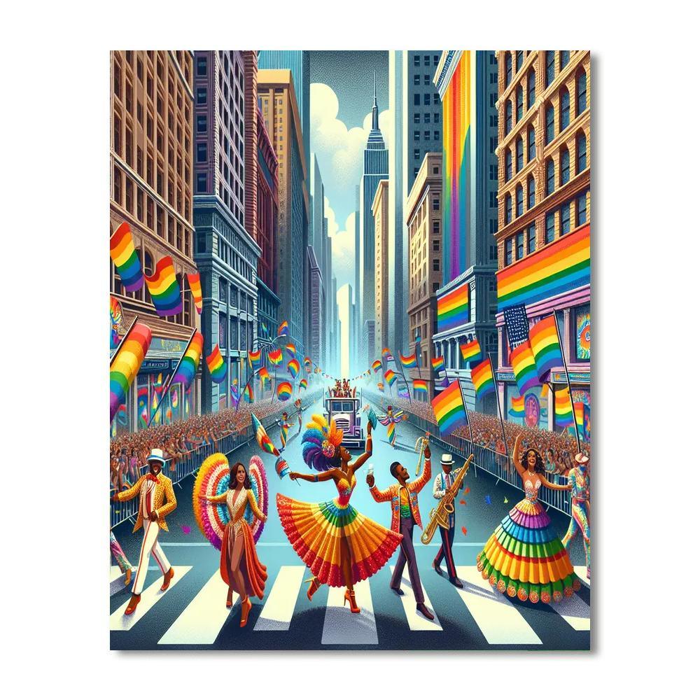 Pride Parade - Brazil Paint By Number
