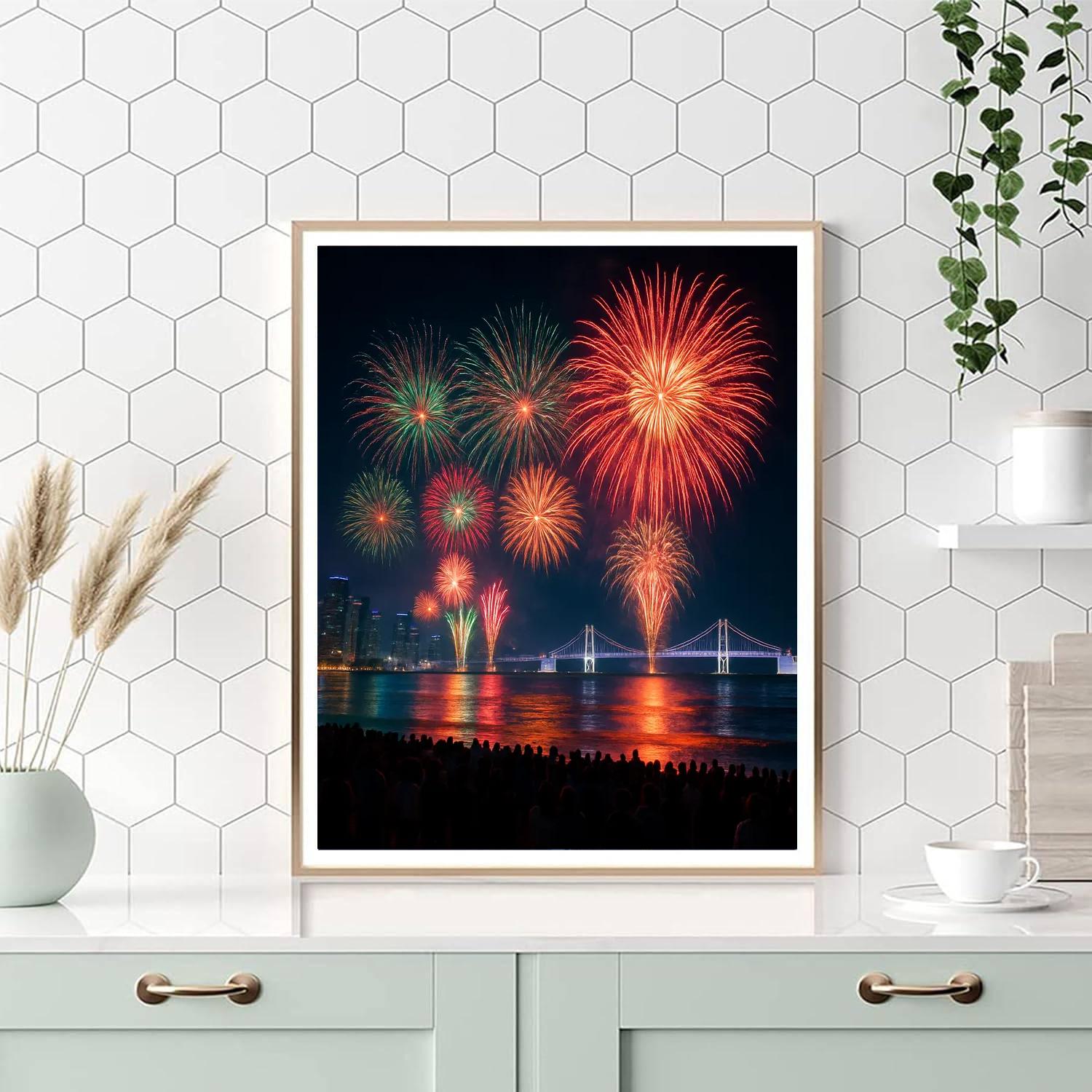 International Fireworks Festival - South Korea Numbered Painting Kits