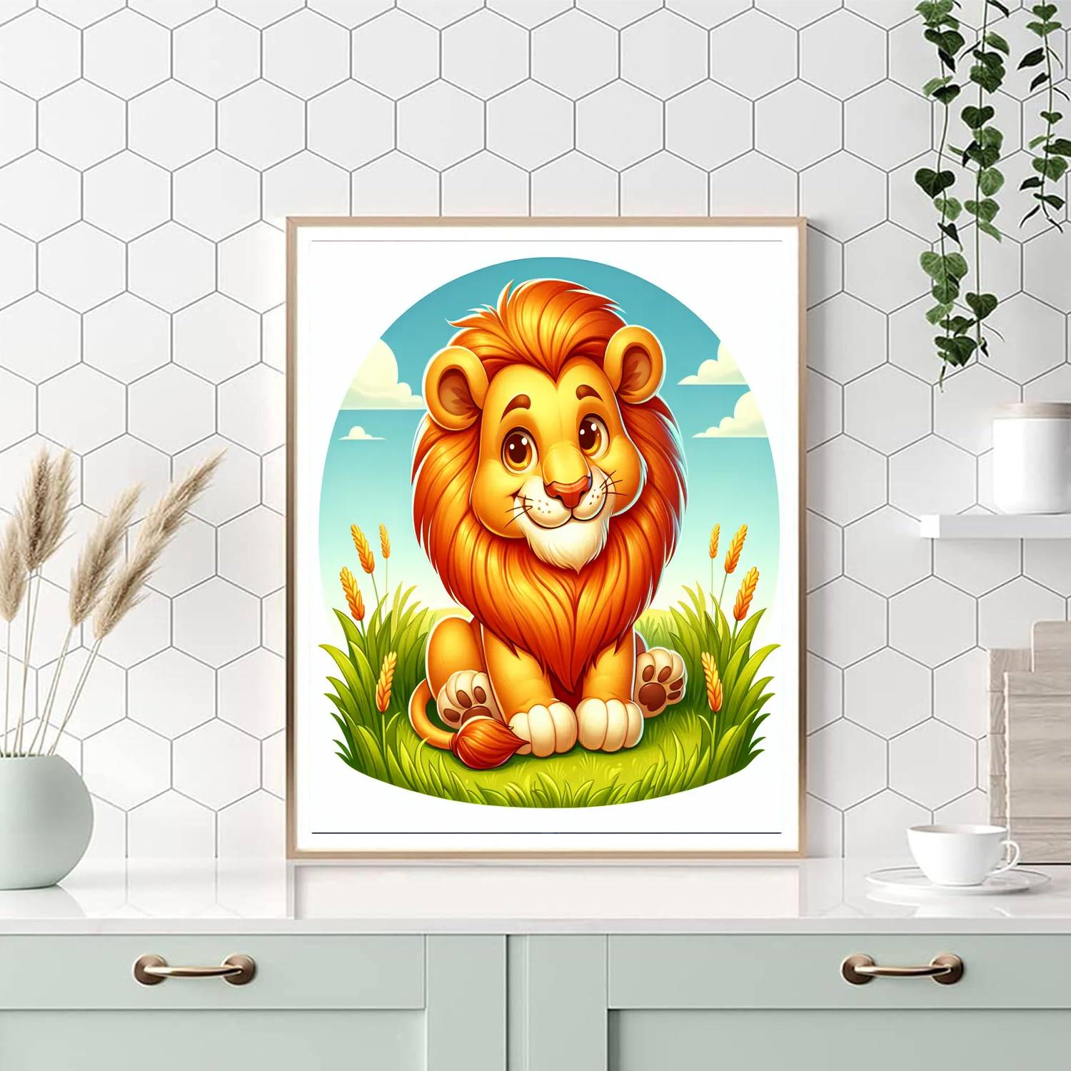 Lovely Lion Number Painting