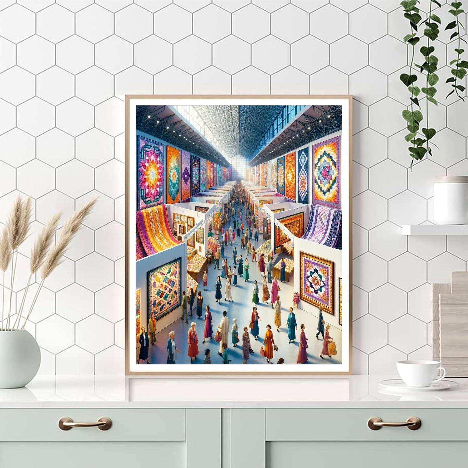 Festival Of Quilts - England Painting By Numbers Kit