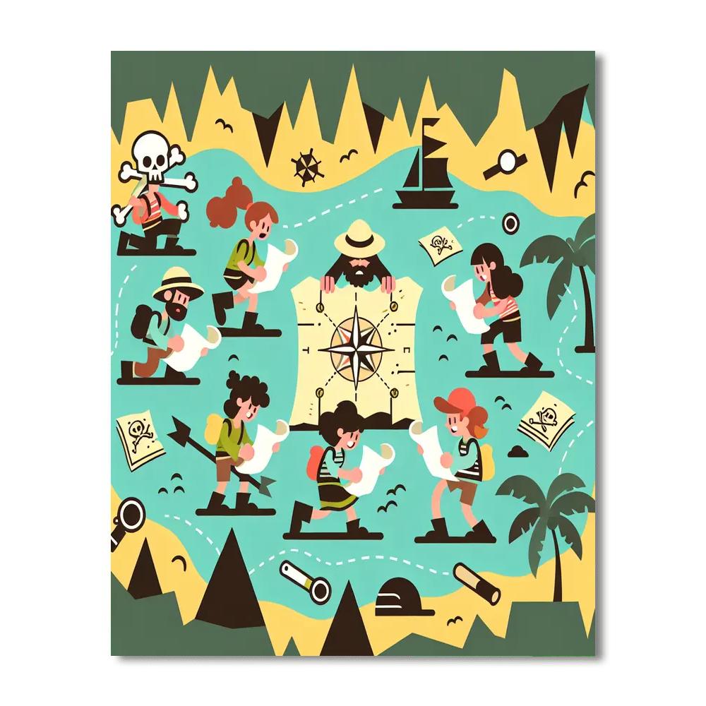 Timeless Treasure Hunt Paint By Numbers Art