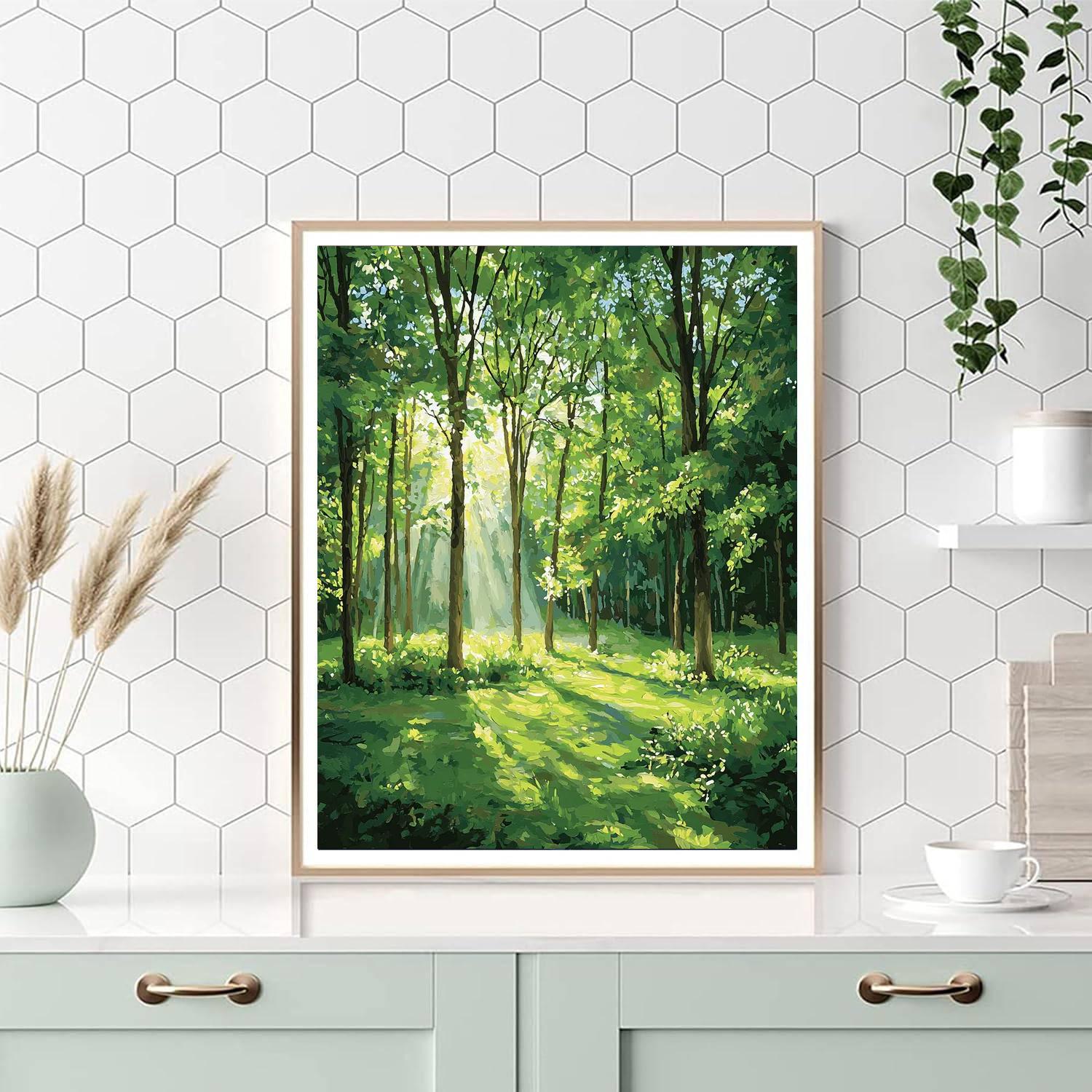John Constable Inspired Forest Of Tranquility  Number Painting