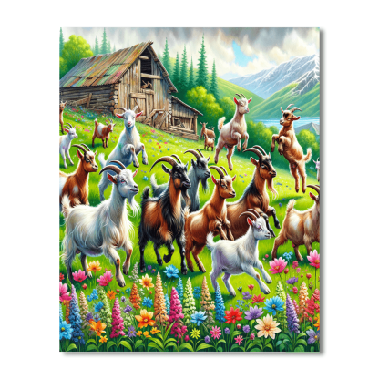 Giddy Goats Paint By Numbers