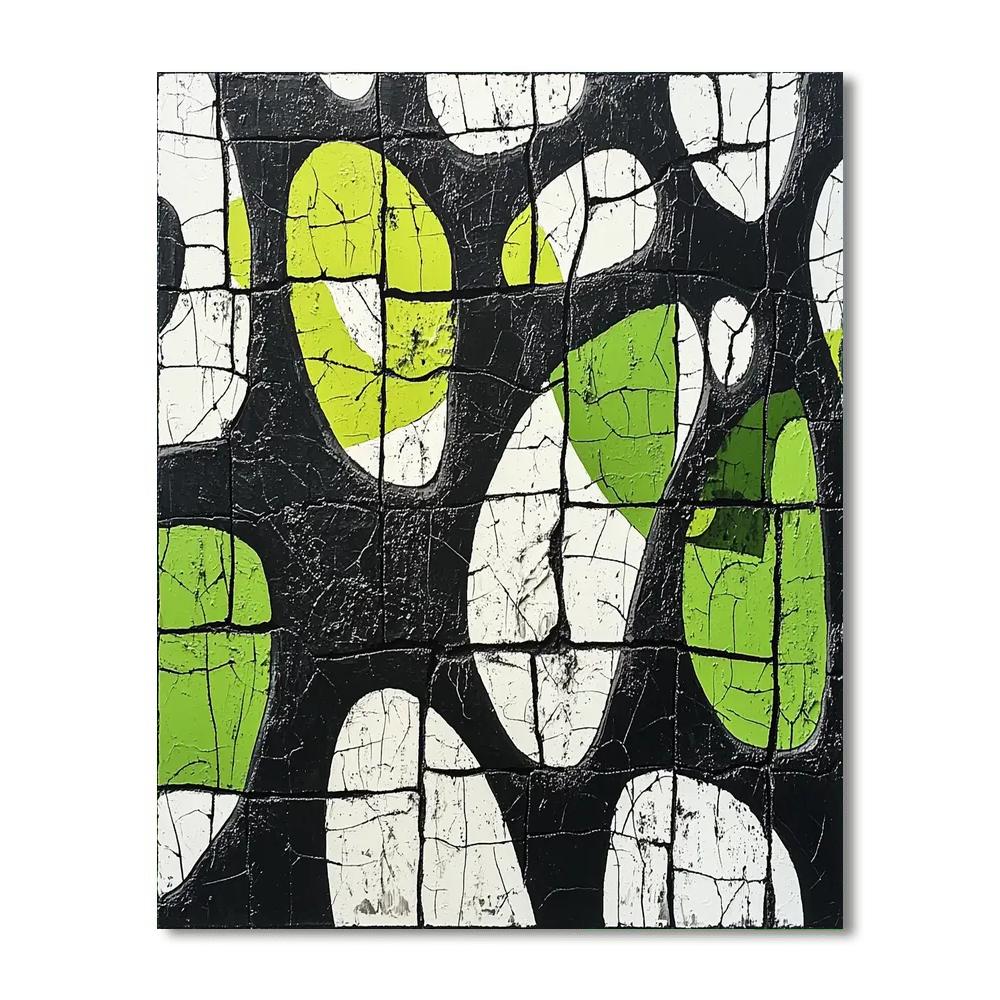 Banksy Inspired Through The Cracks  Number Painting