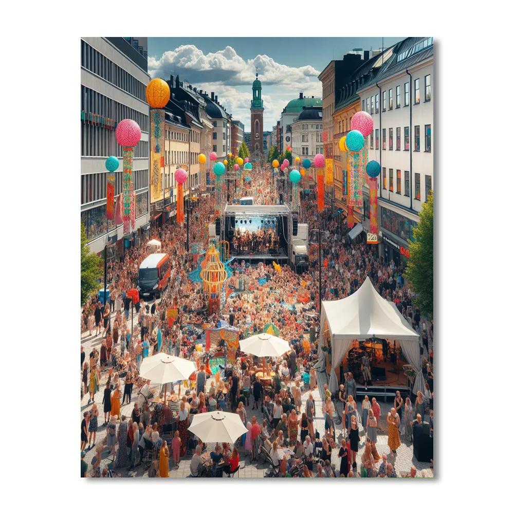 Gothenburg Culture Festival - Sweden DIY Paint By Numbers