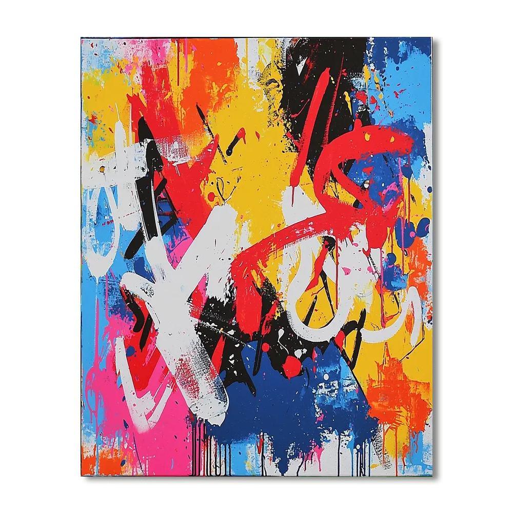 Andy Warhol Inspired Warhol's Urban Graffiti Pop  Numbered Painting Kits