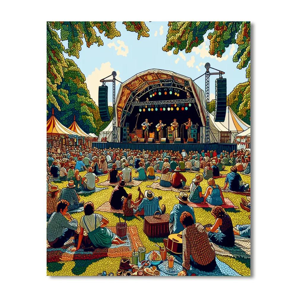 Folk Music Festival Paint By Numbers Kits