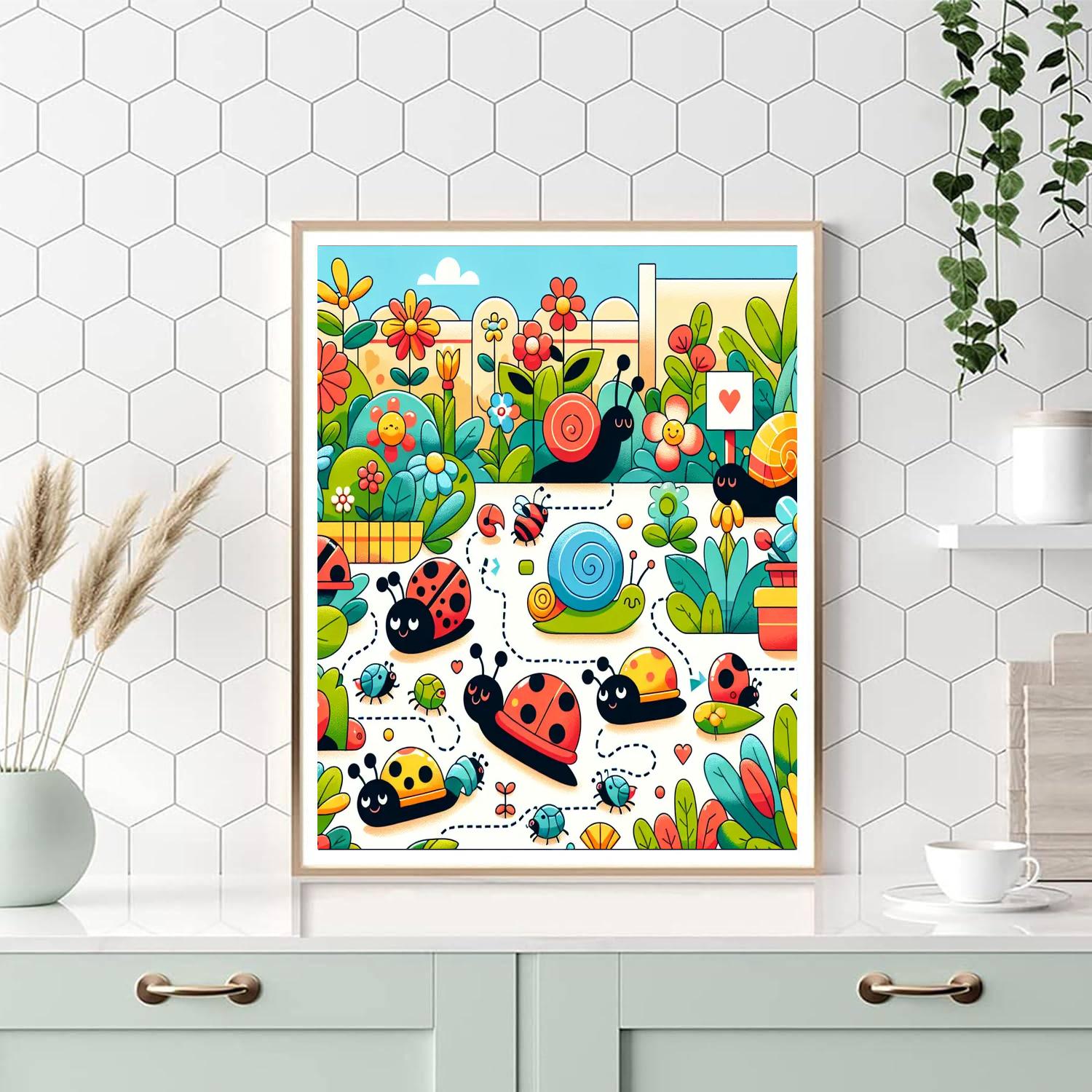 Petite Garden Parade Paint By Numbers Art