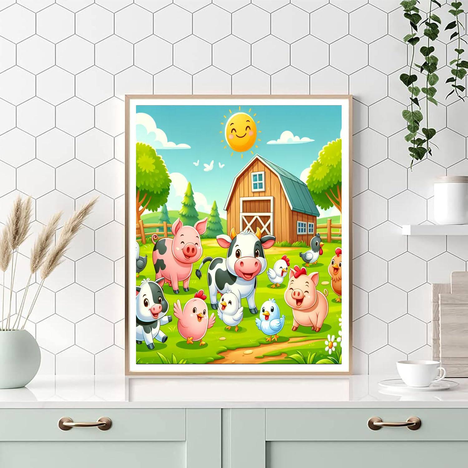 Fun In The Farmyard Paint By Numbers Kits