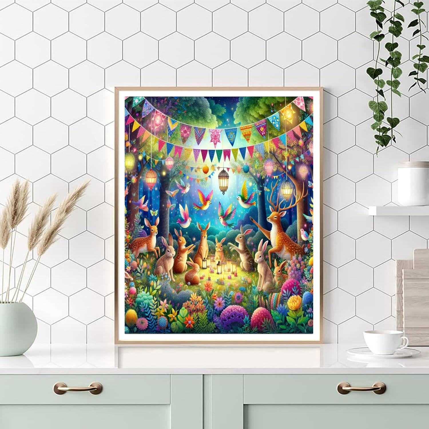 Whimsical Woodland Celebration Painting By Numbers Kit