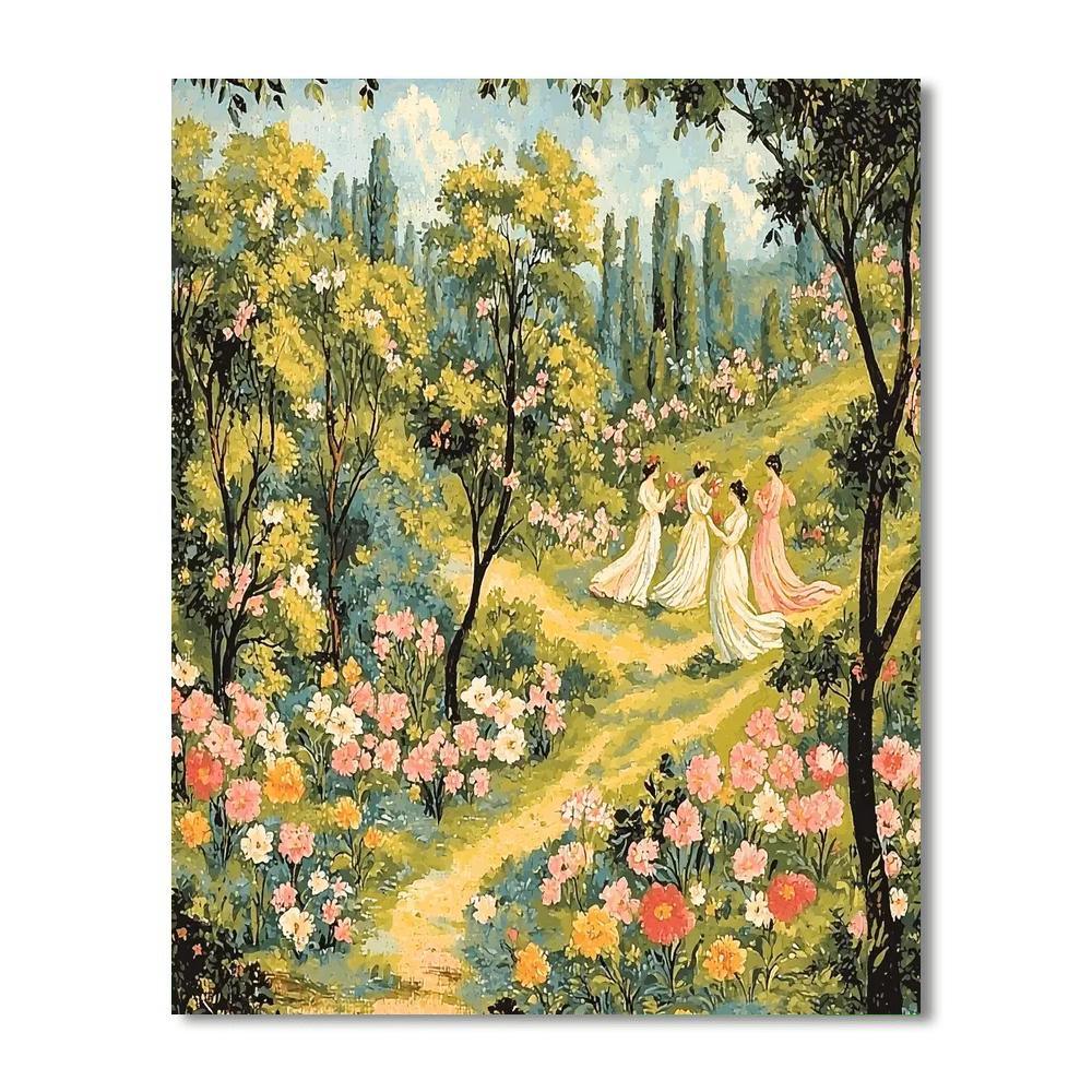 Sandro Botticelli Inspired Renaissance Gardens With Botticelli's Touch  Paint By Number