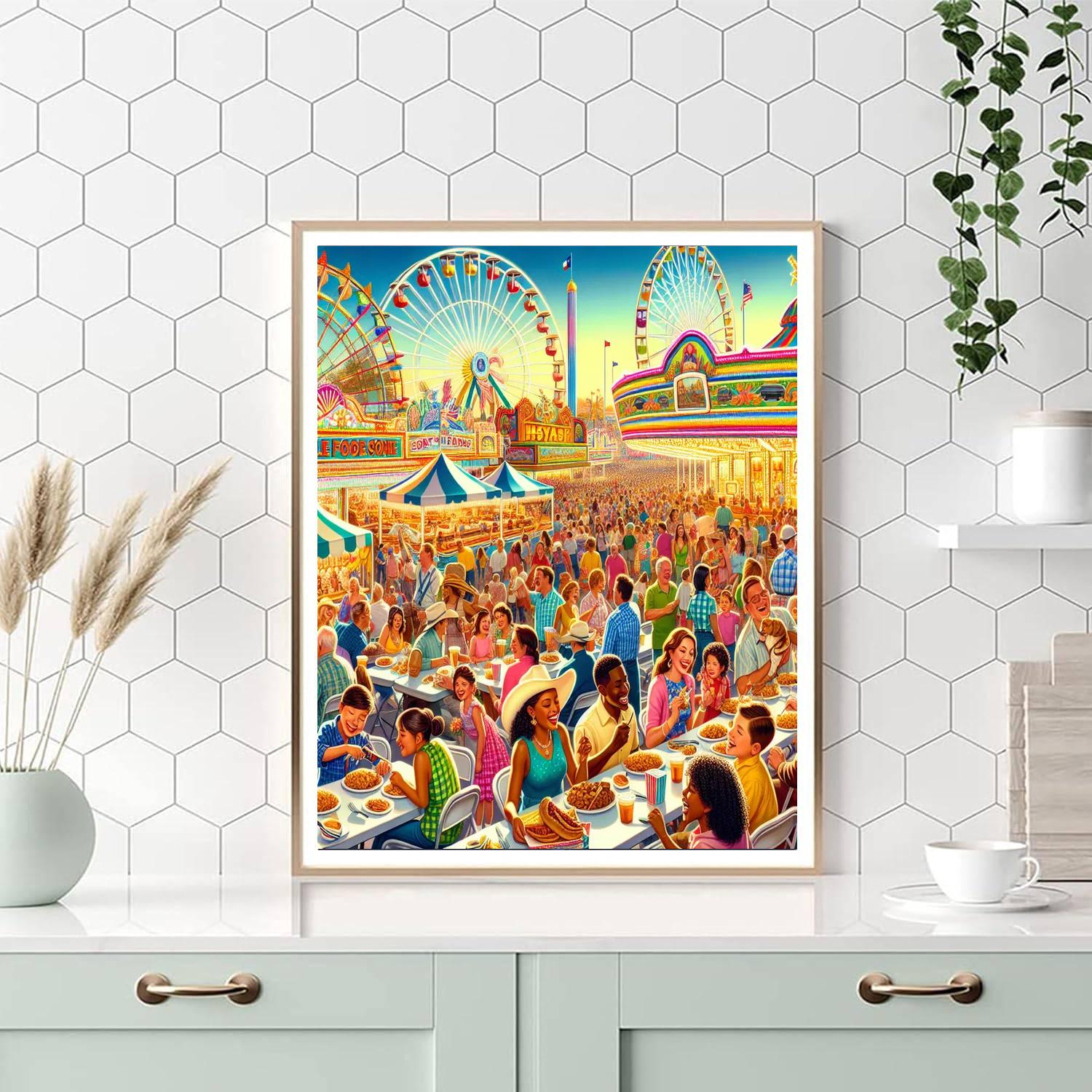 The Great Texas State Fair - Usa DIY Paint By Numbers