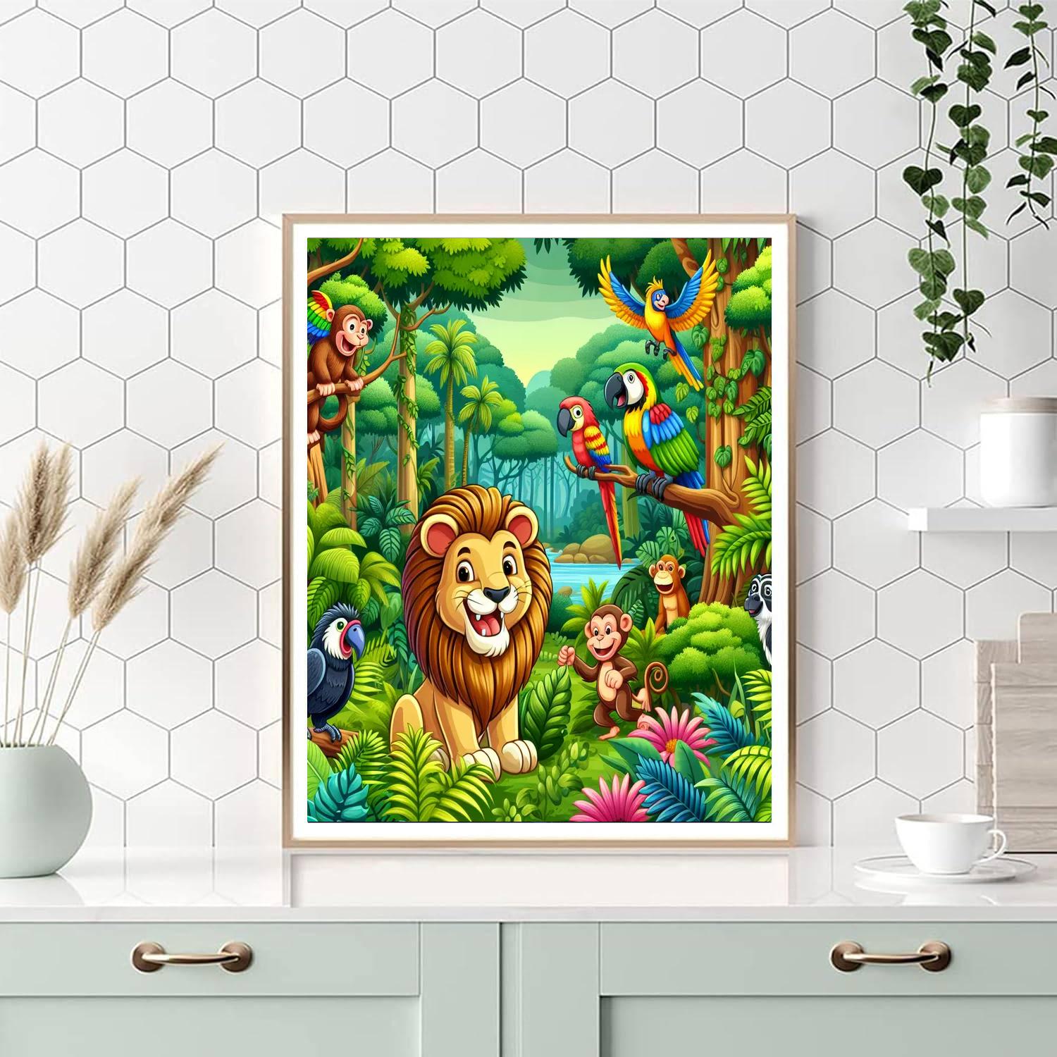 The Jungle Adventure Squad DIY Paint By Numbers