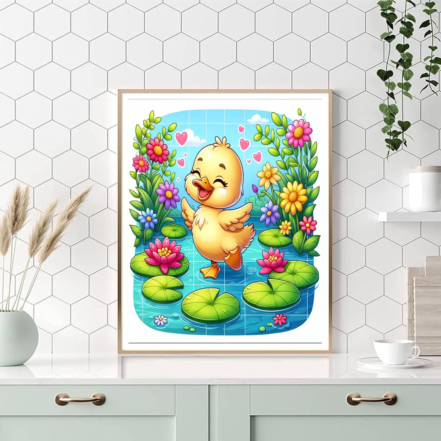 Doodle Duckling Paint By Numbers