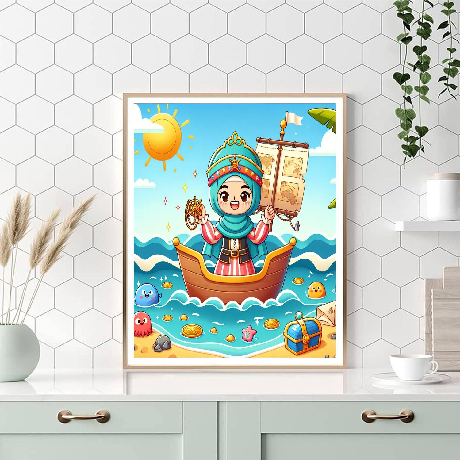 Sunny Day Pirate Numbered Painting Kits