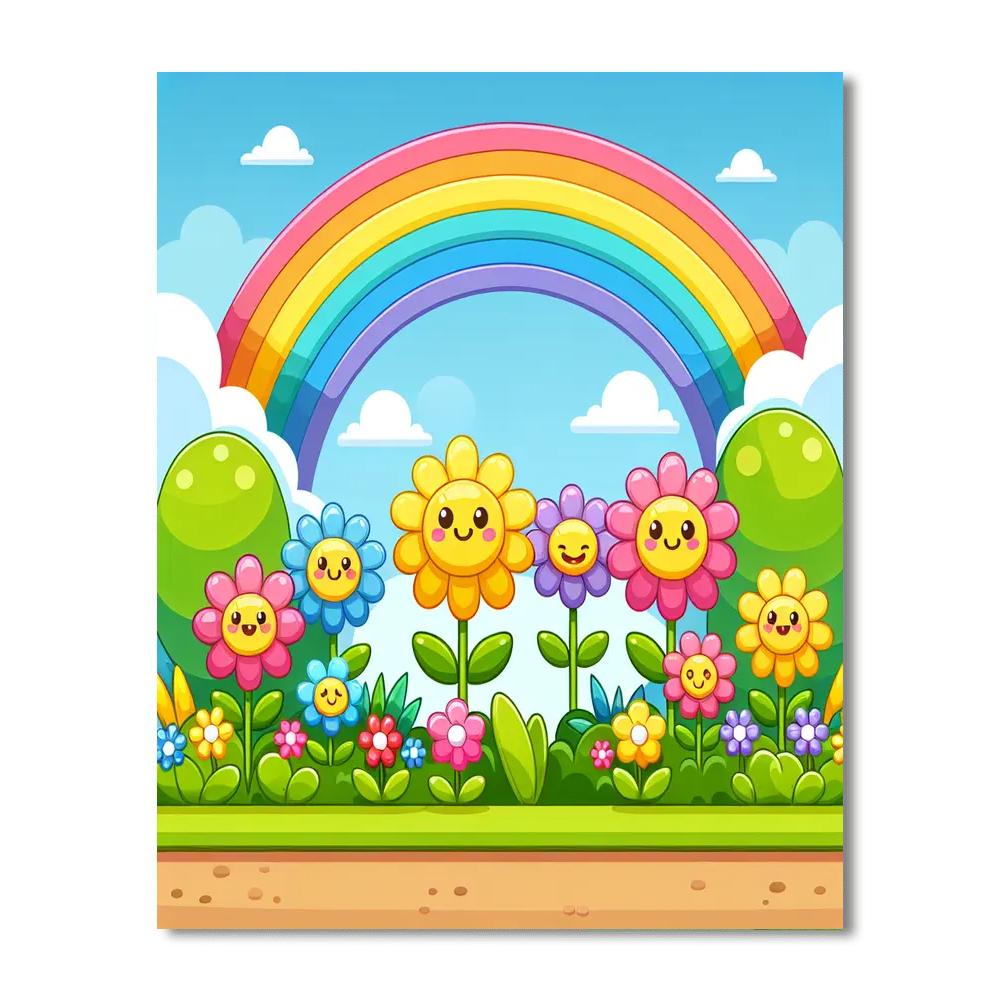 Rainbow Garden Of Wonders Paint By Numbers