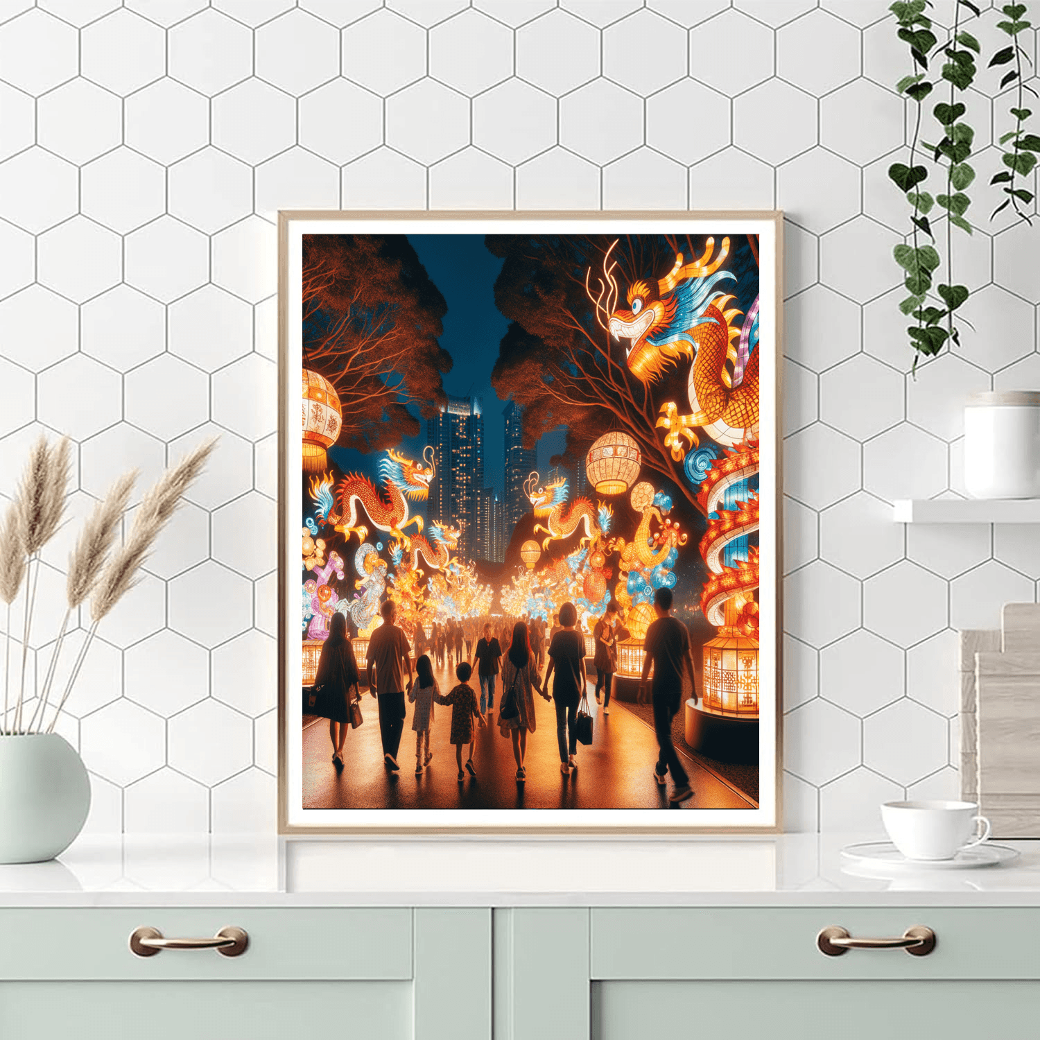 Lantern Festival - New York Painting By Numbers Kit