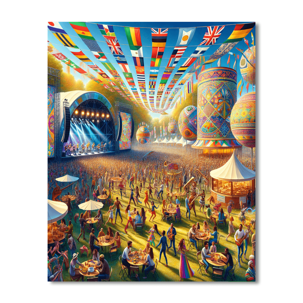 Womad Festival - United Kingdom Paint By Numbers