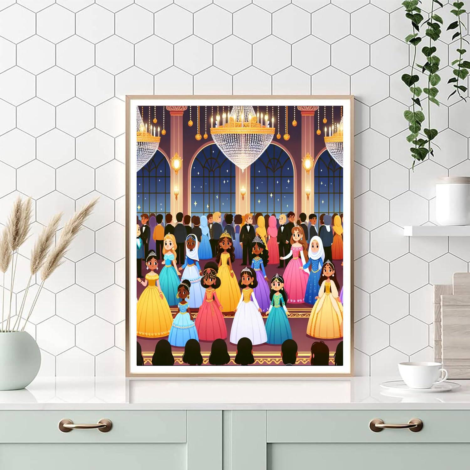 Princess Ball Extravaganza Painting By Numbers Kit