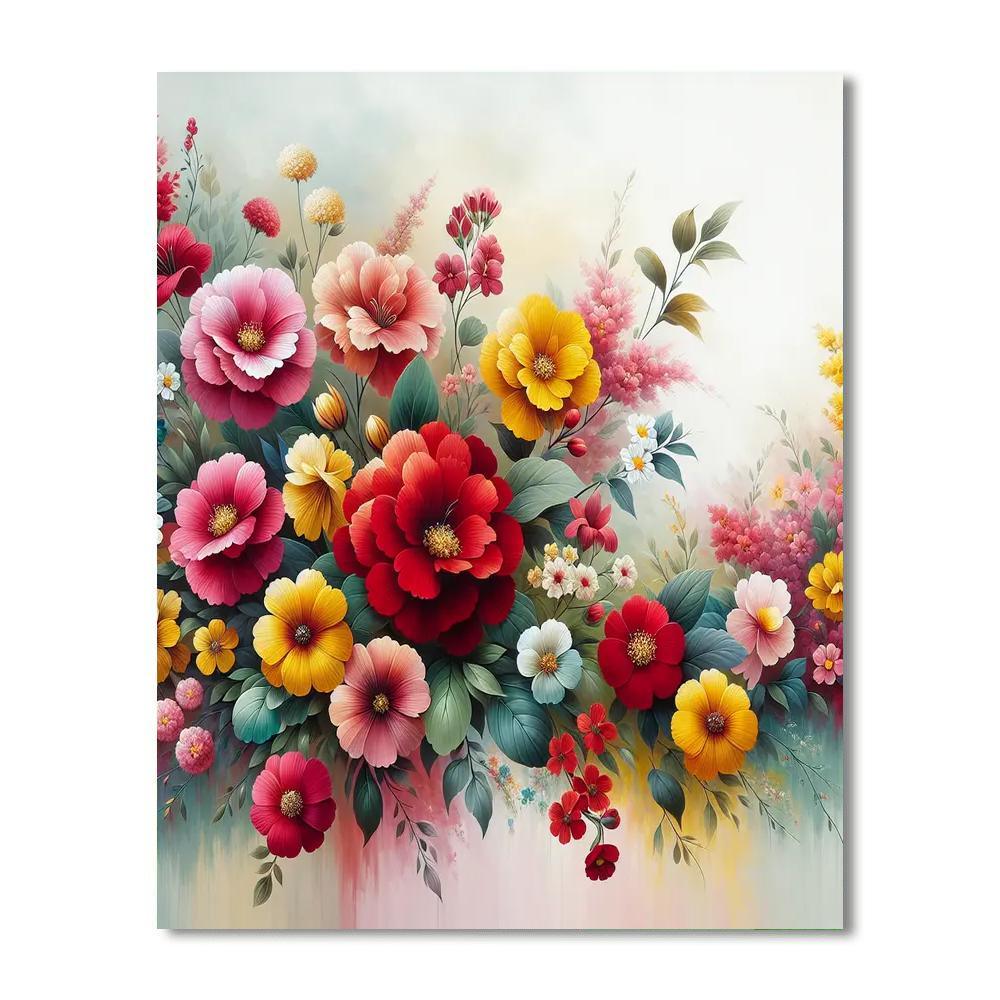 Blooming Delight Paint By Numbers