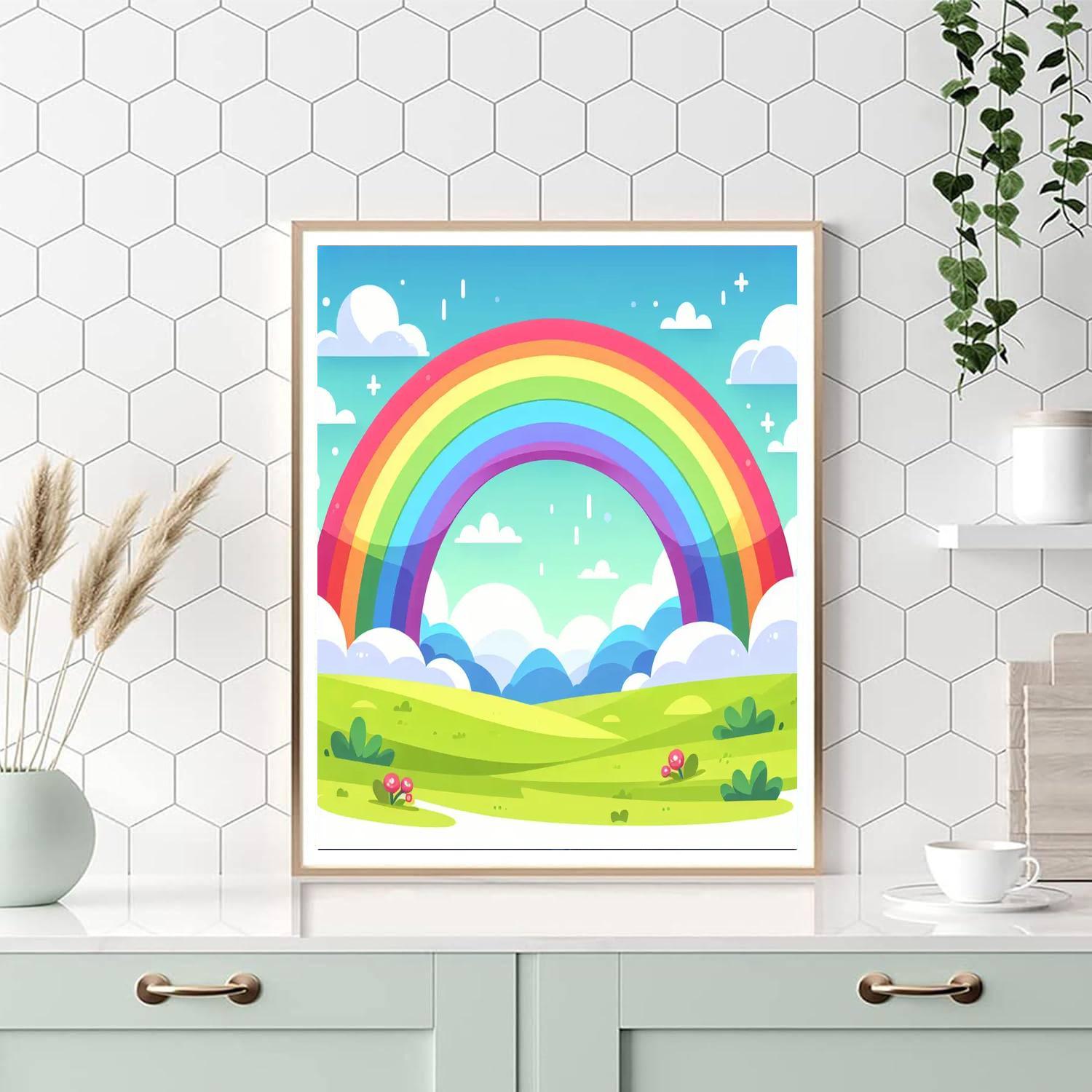 Rainbow Retreat Paint By Numbers Art