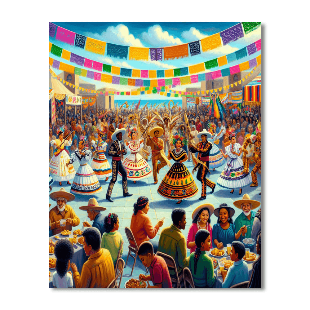 Día De La Raza Paint By Color