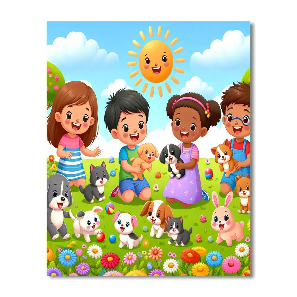 Pet Pals At Play Paint By Numbers Kits