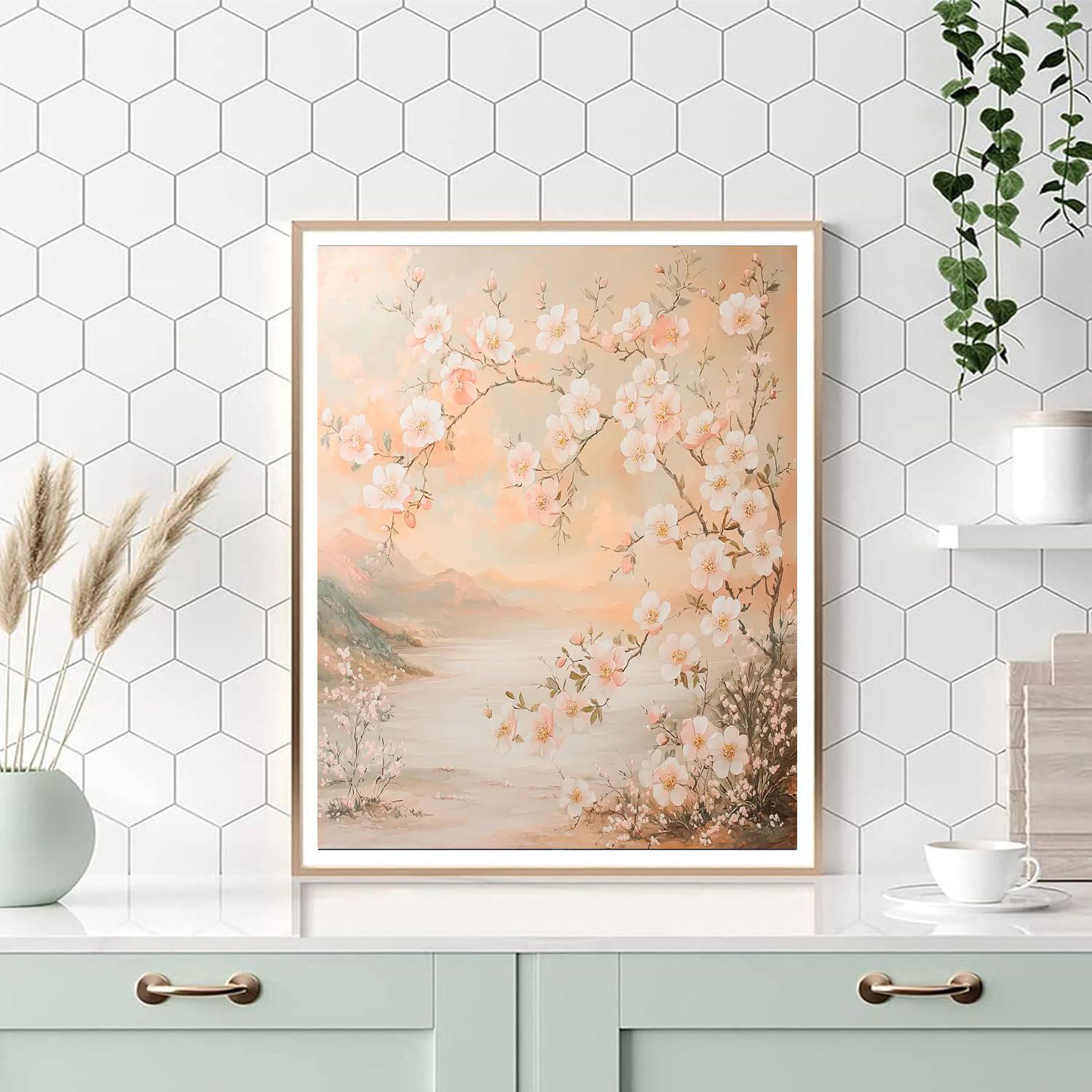 Zhao Mengfu Inspired Radiance Of Ethereal Blossoms  Paint By Color