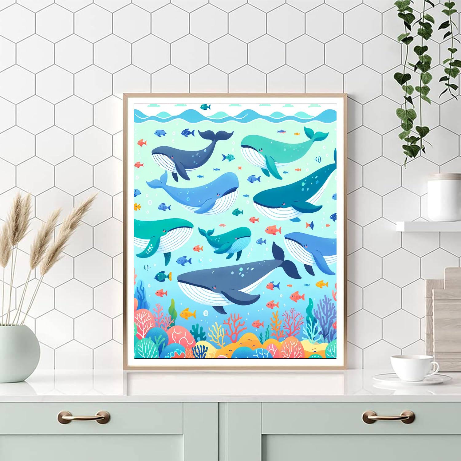 Whale Song Wonderland Paint By Numbers Art