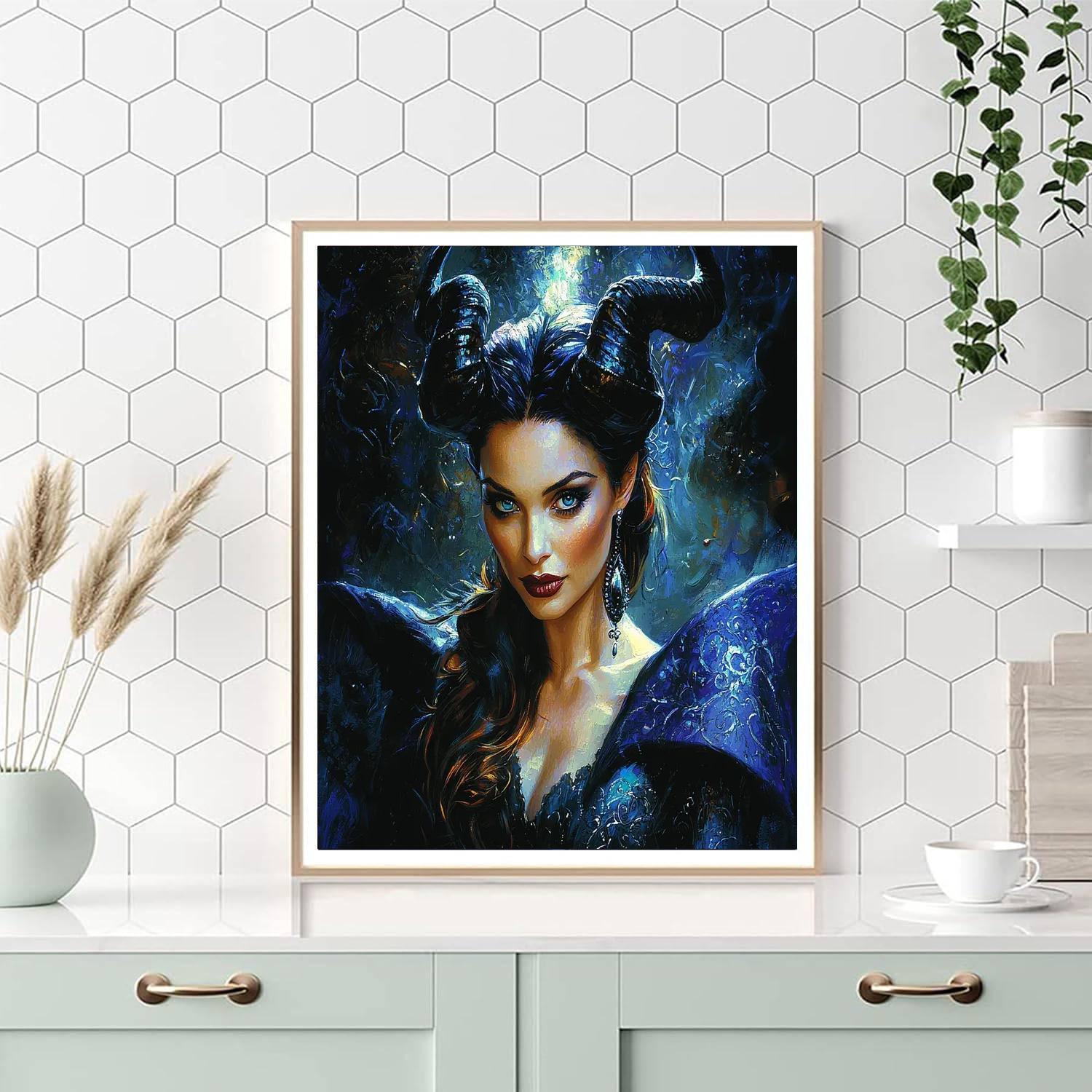 Angelina Jolie: The Fierce Protector Of Maleficent Paint By Numbers Kits