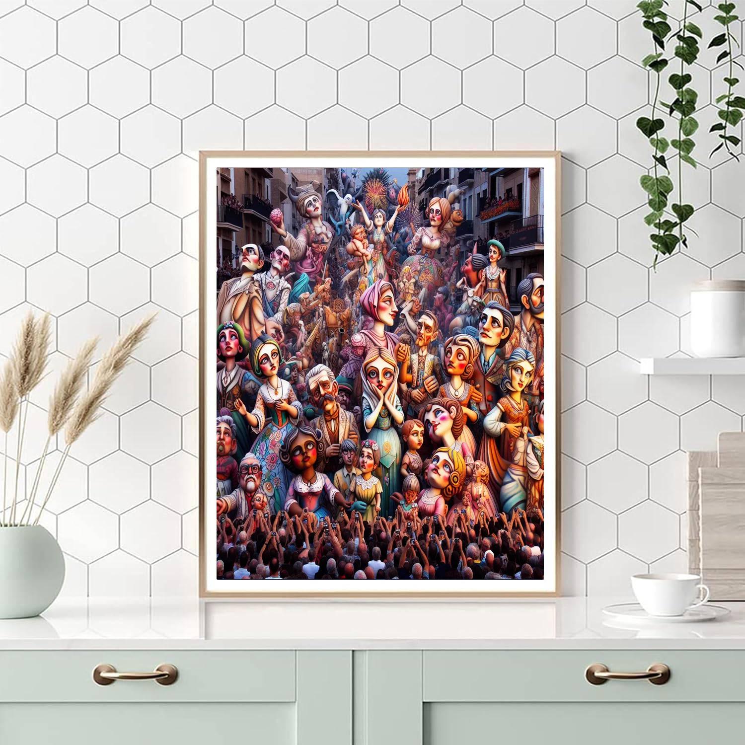 Valencia's Fallas Festival - Spain Paint By Color