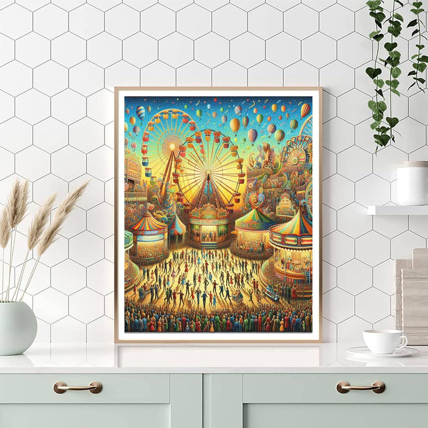 Lively Carnival Festival Paint By Numbers
