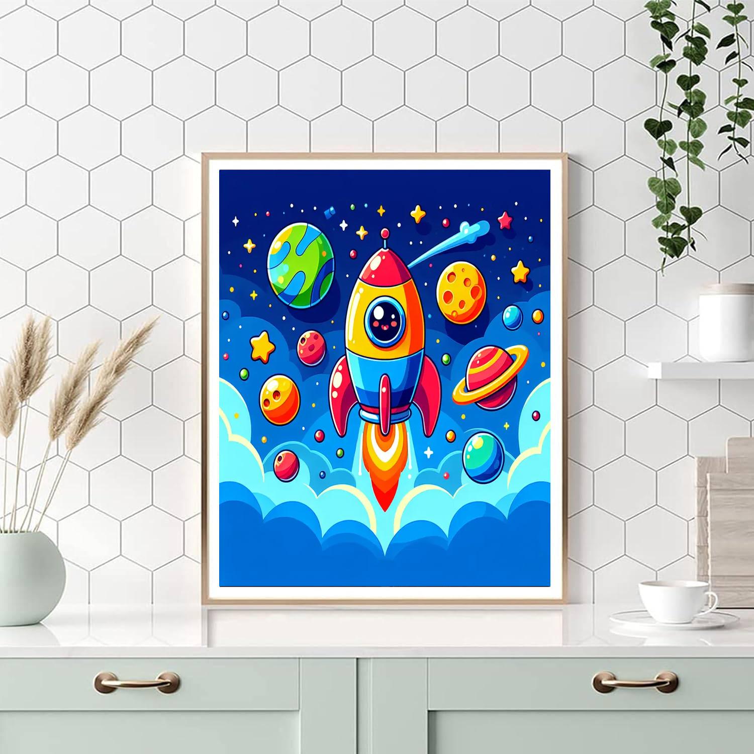 Rocket Adventure Paint By Numbers Kits