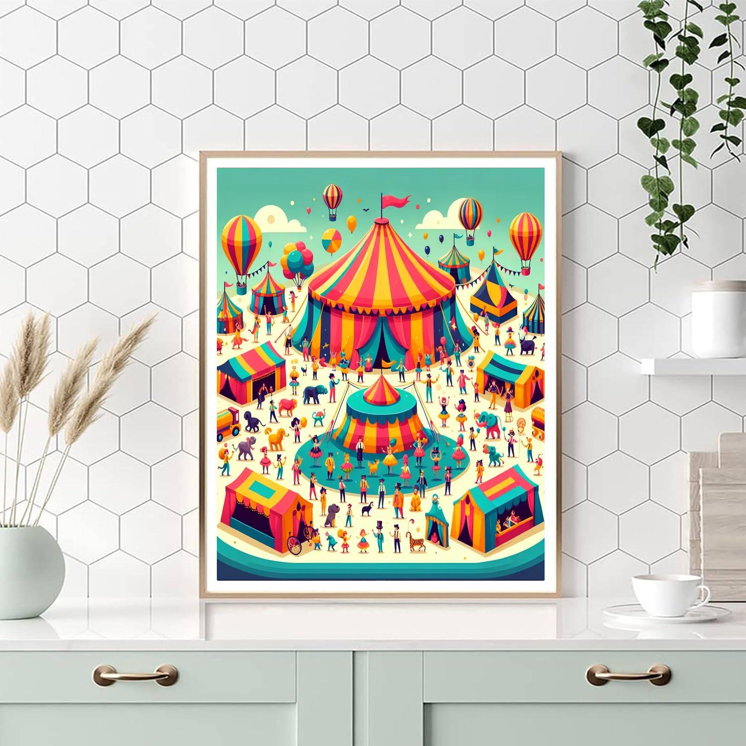 Circus Wonder Spectacle Painting By Numbers Kit