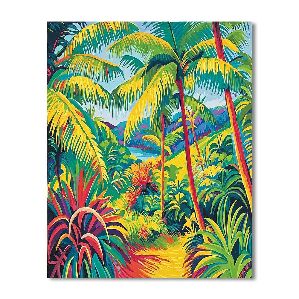 Henri Rousseau Inspired Tropical Symphony  Paint By Numbers Kits