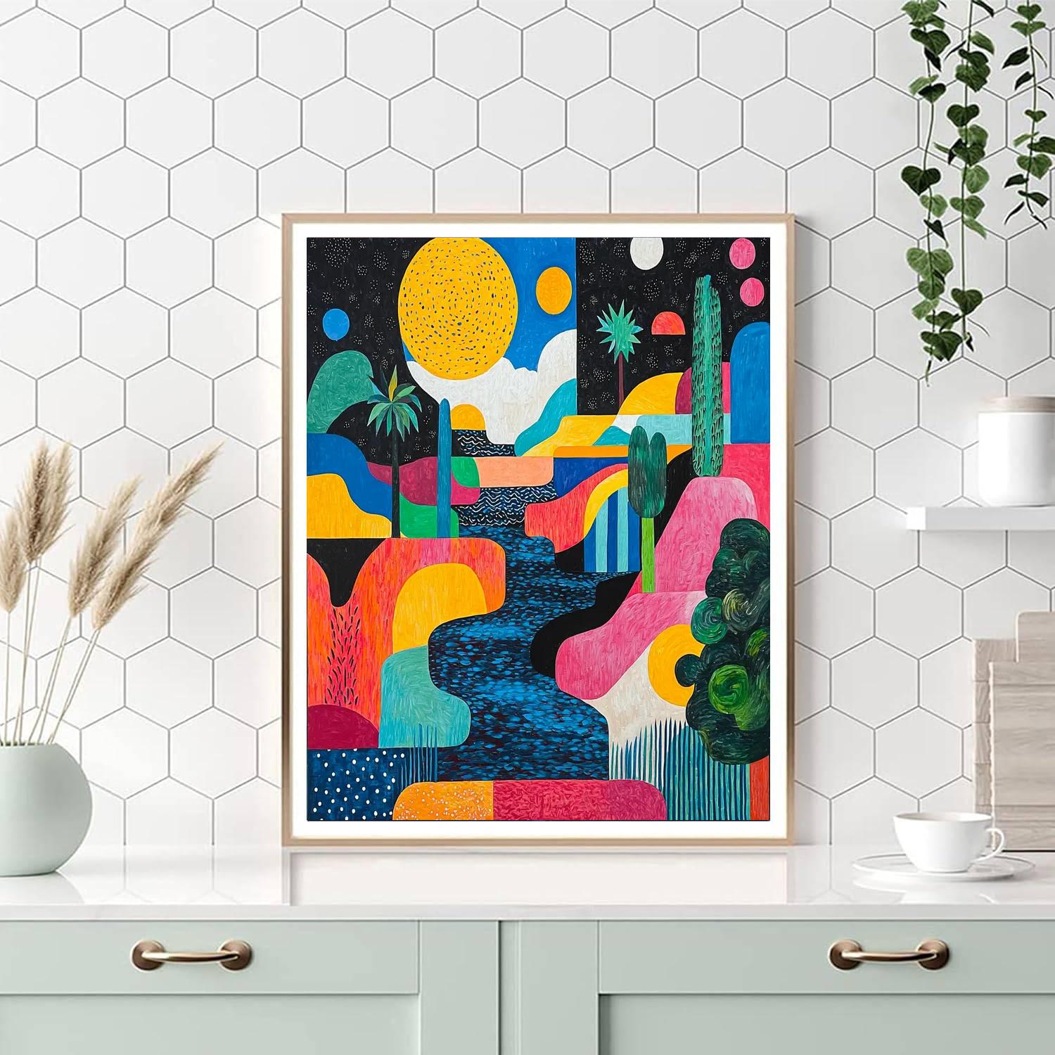 Joan Miró Inspired Mystic Abstractions  Painting Number Kit