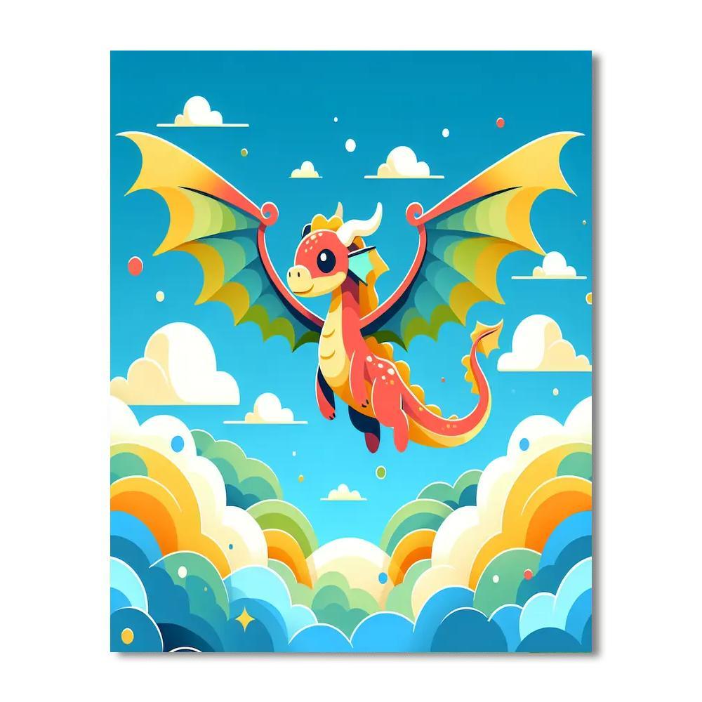 Enchanting Dragon Paint By Number