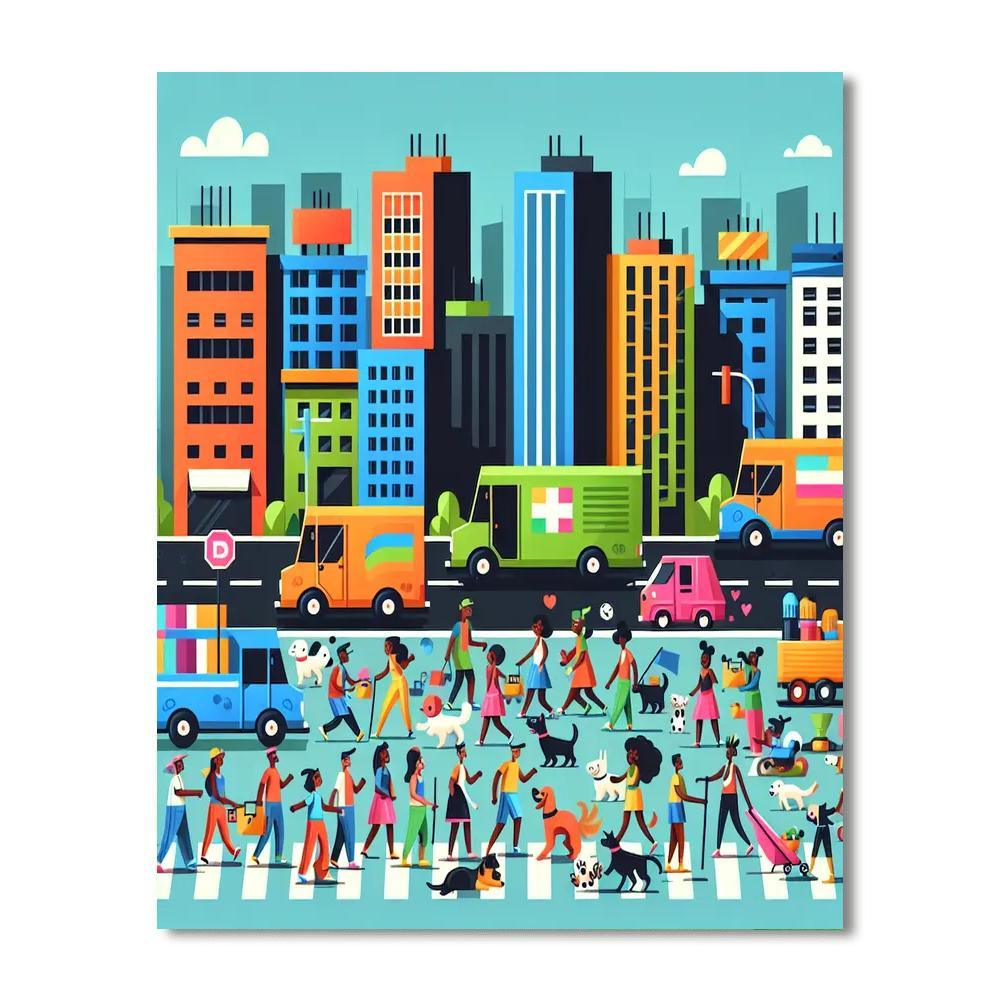 City Adventure Paint By Numbers Kits