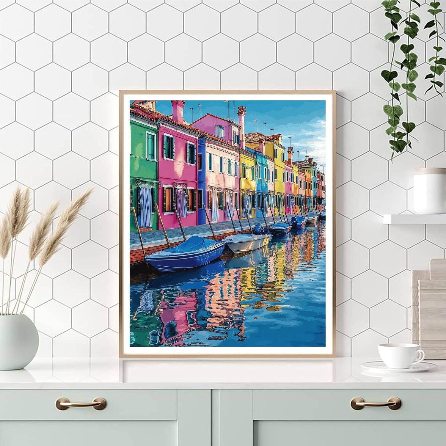 Burano Island - Venice Numbered Painting Kits