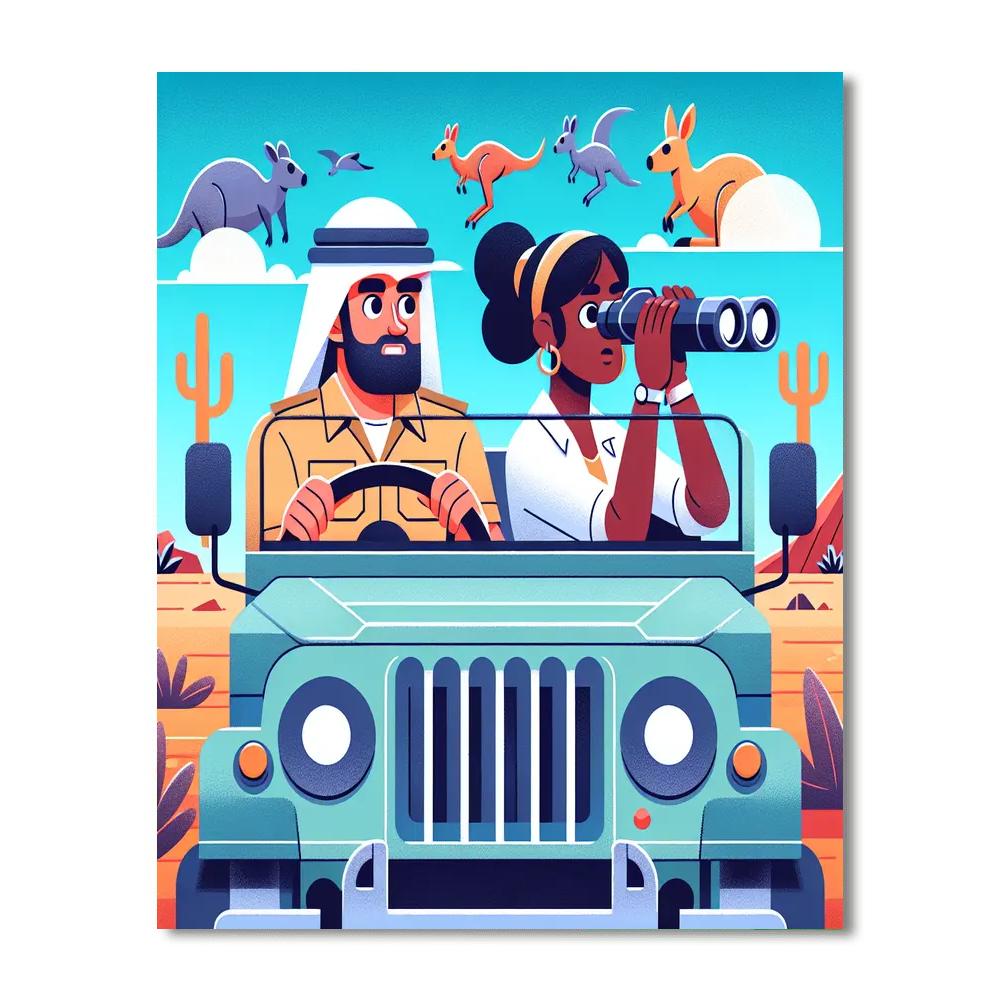 Outback Safari Paint By Number