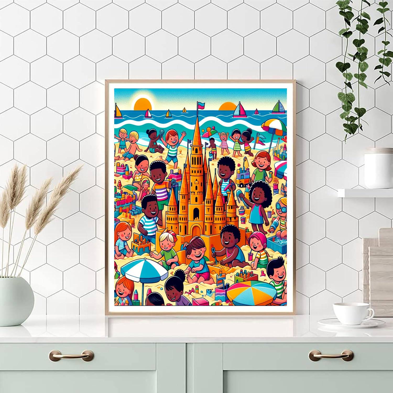 Blissful Beach Bonanza Paint By Numbers Art