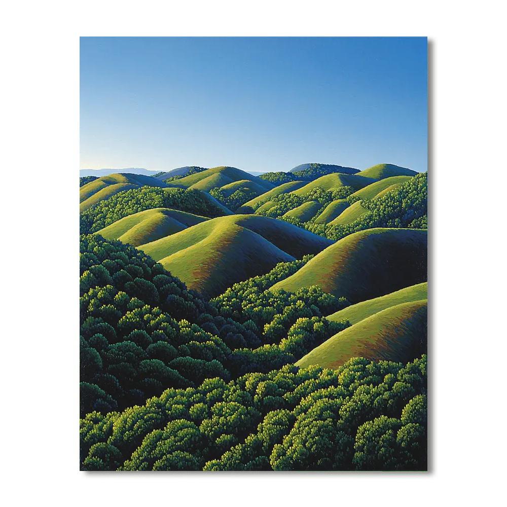 Chocolate Hills - Bohol DIY Paint By Numbers