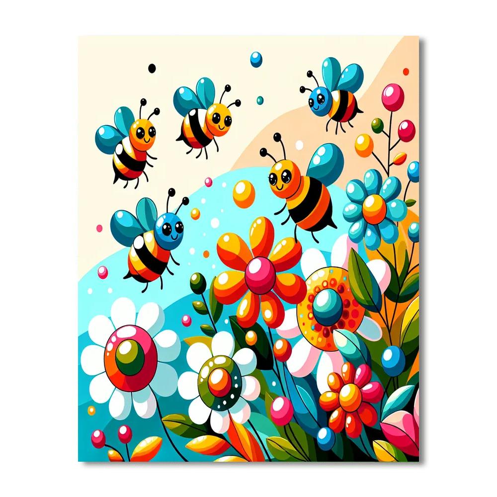 Buzzing Bees Paint By Numbers Kits