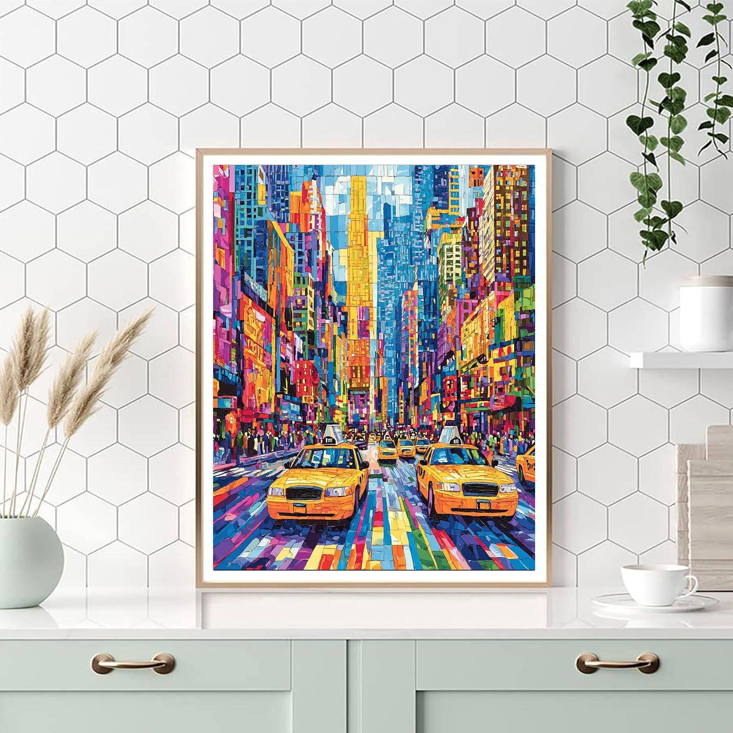 Andy Warhol Inspired Mosaic Of Urban Life  Numbered Painting Kits