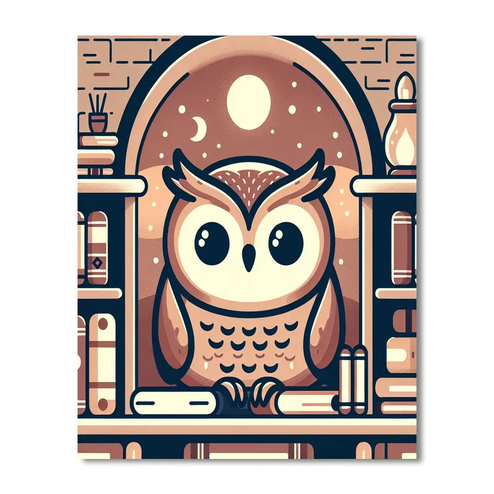 Inquisitive Owl Library Numbered Painting Kits