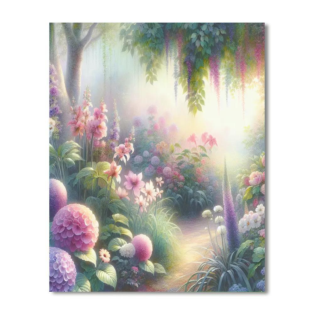 Mystic Garden Blooms Numbered Painting Kits