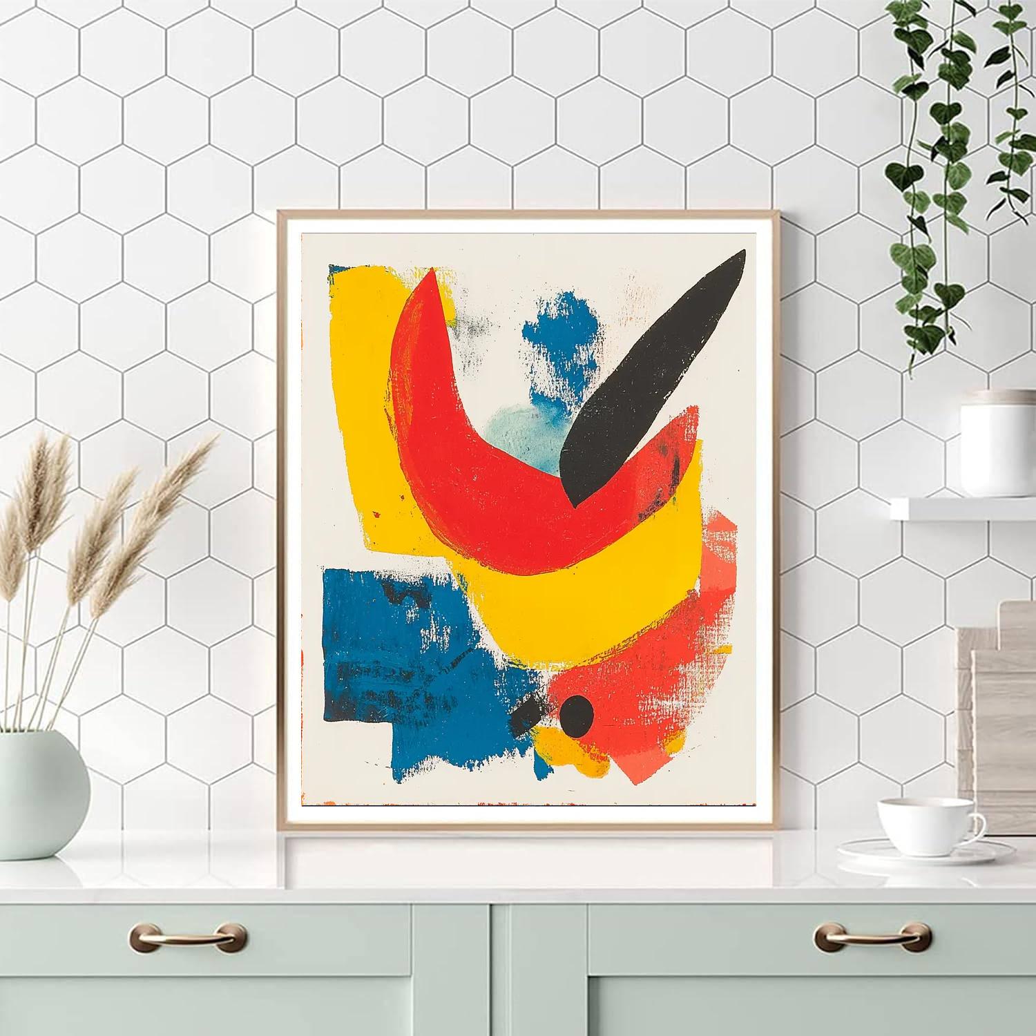 Joan Miró Inspired Emotions In Motion  Painting Number Kit